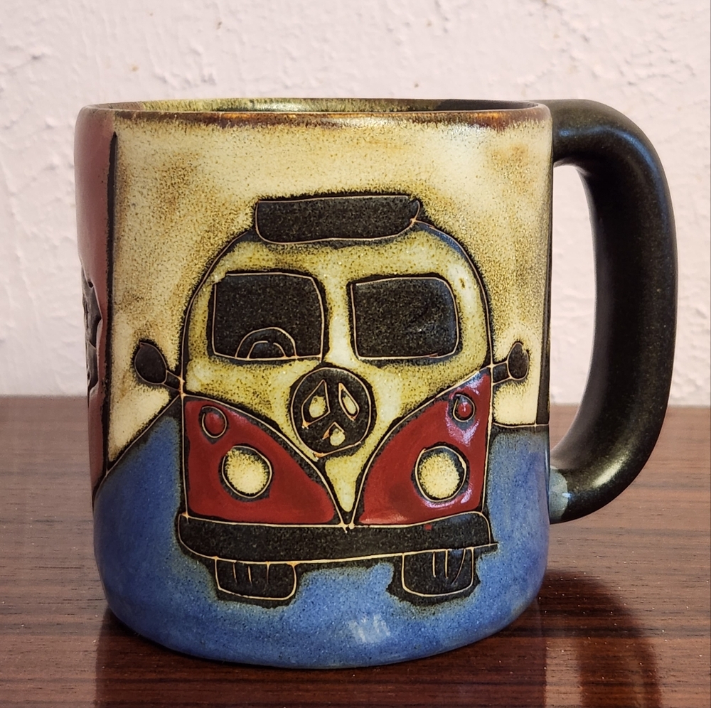 Mara stoneware VW Bus mug Volkswagen van